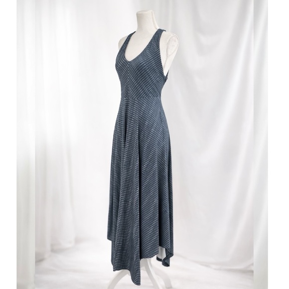 PrAna Womens Athleisure Boho Handkerchief Hem Midi Dress Racerback Size M Summer - Picture 3 of 10